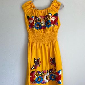Mexican Embroidered Dress (Handstiched)